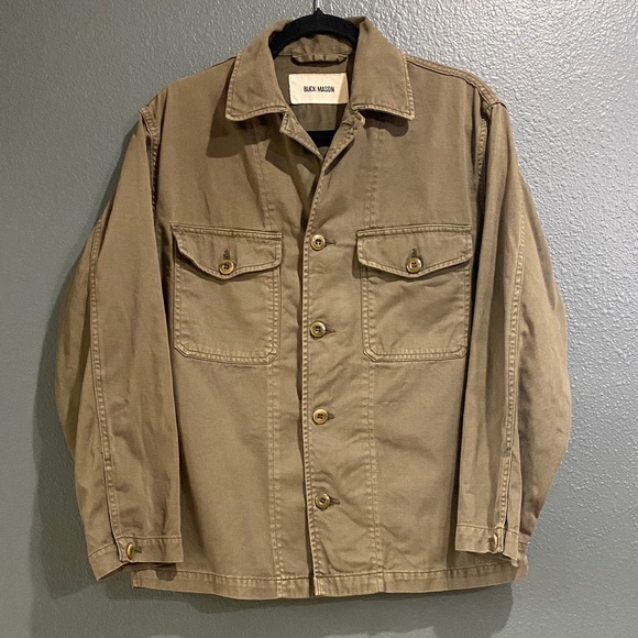 Buck Mason Men's XS Green Field Jacket / Military Style - 100% Cotton